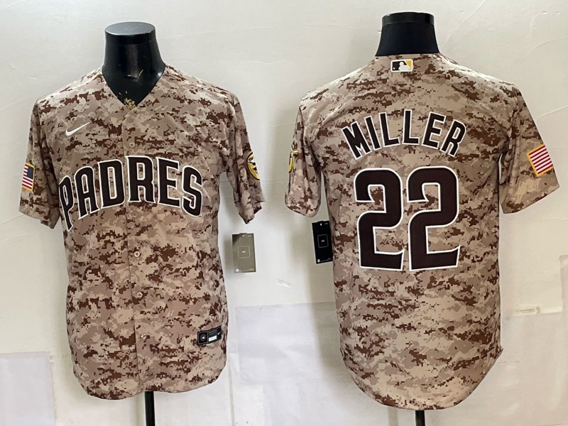 Men San Diego Padres #22 Miller camo Nike 2026 MLB Jersey 0987